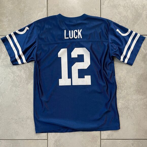 Indianapolis Colts Andrew Luck NFL Football Jersey #12 Youth XL 16-18 - Picture 4 of 6